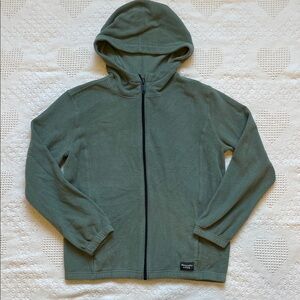 Abercrombie & Fitch Green Full Zip Fleece Hoodie